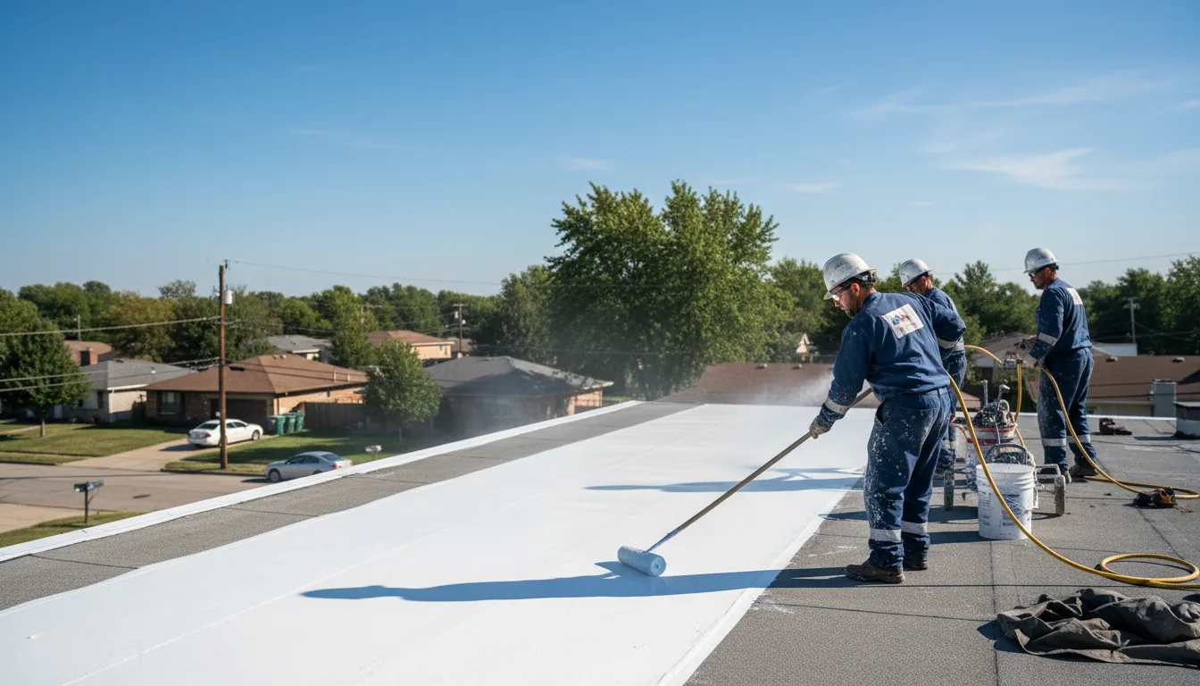 Commercial roof coating in Lancaster, MO near me